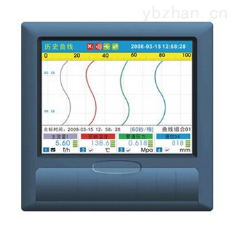 YCR-8000中长图彩屏无纸记录仪